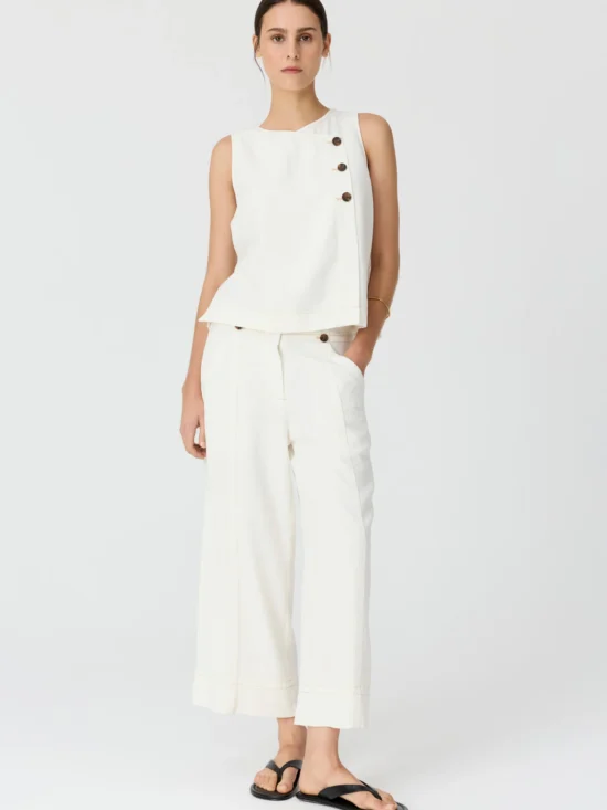 Anise Crop Denim Pant Chalk 3
