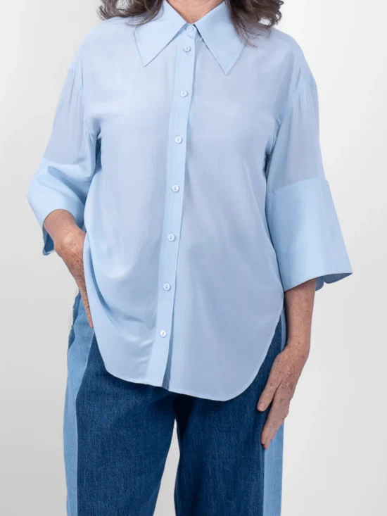Chelsea Silk Shirt Blue 1