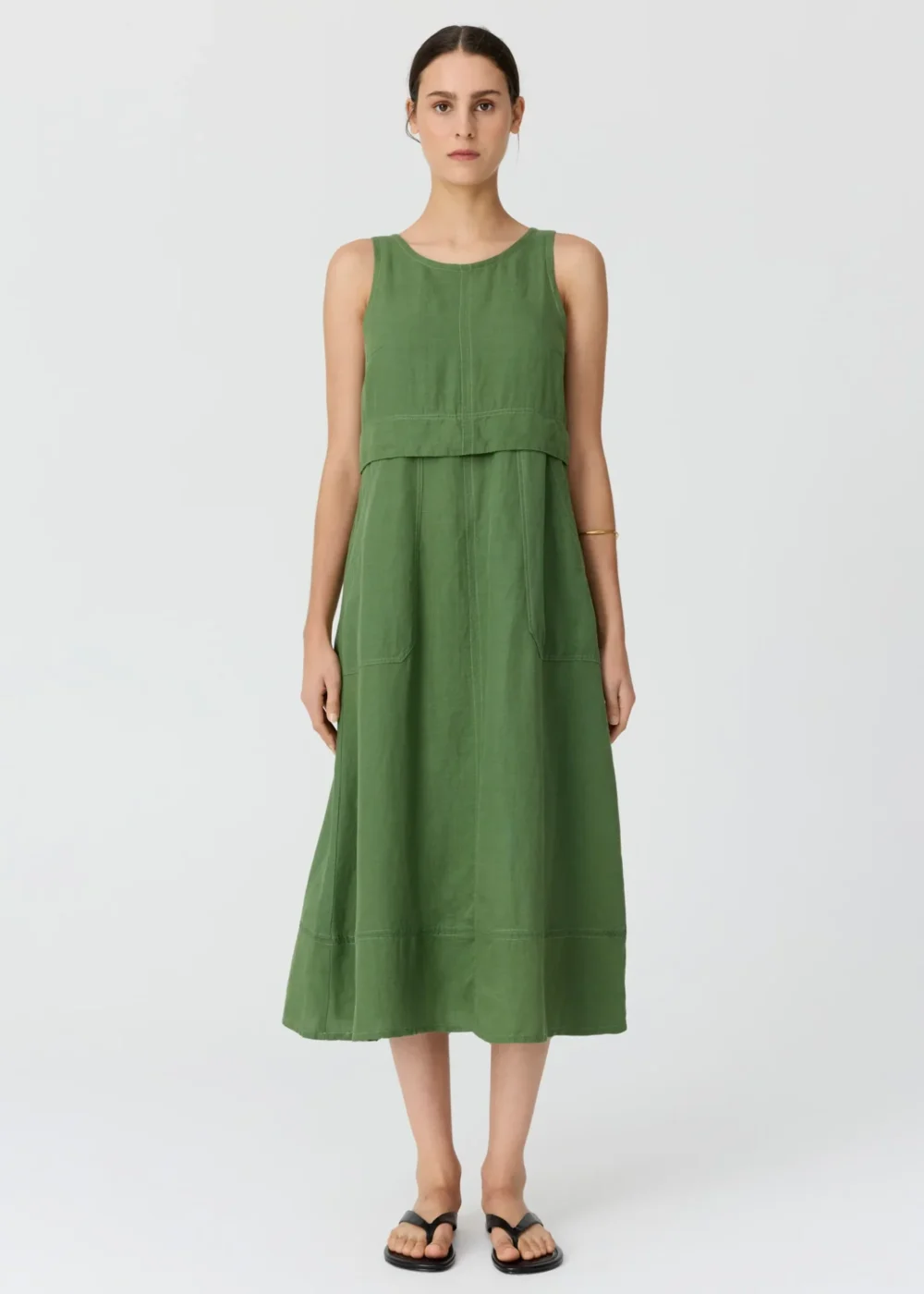 Frankie Double Layer Dress Fern 1