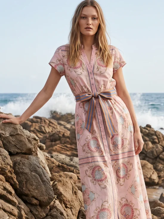 KATE CAP MAXI NEPTUNE PINK DRESS 1