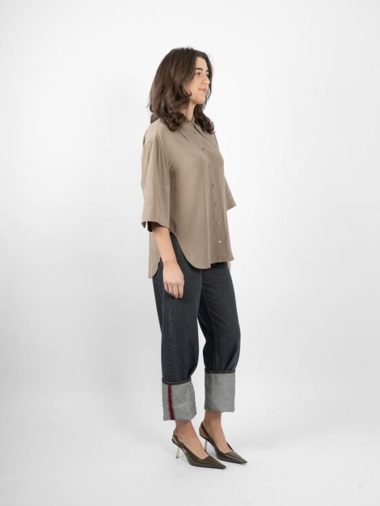 M.A.Dainty Chelsea Silk Shirt Moth 2