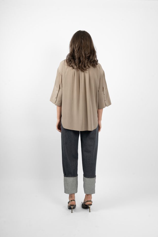 M.A.Dainty Chelsea Silk Shirt Moth - Image 4