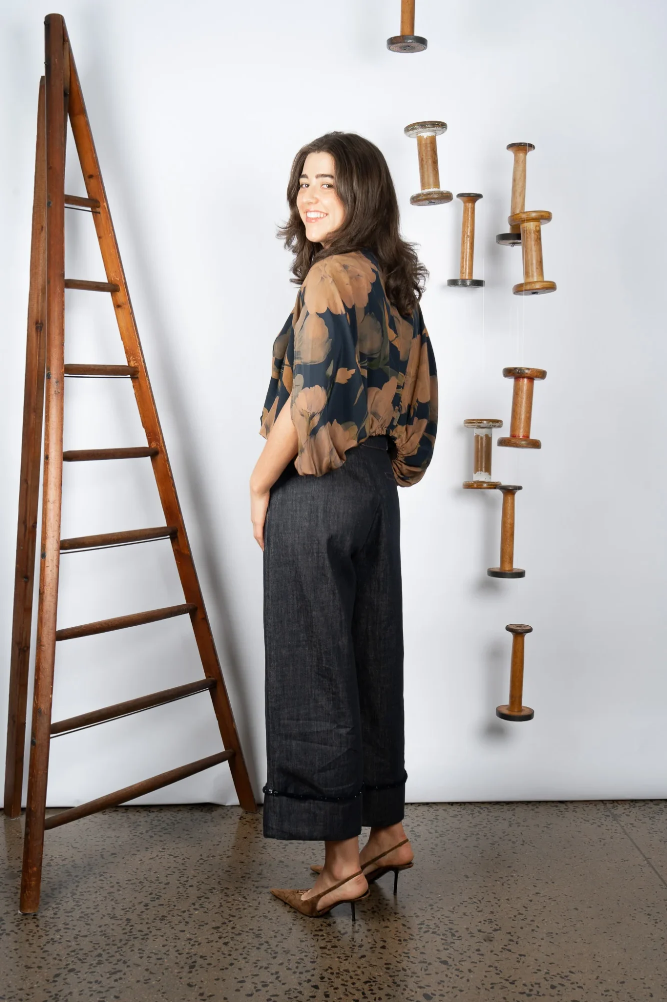 NOODLES JACKET BLUE FLORAL 5