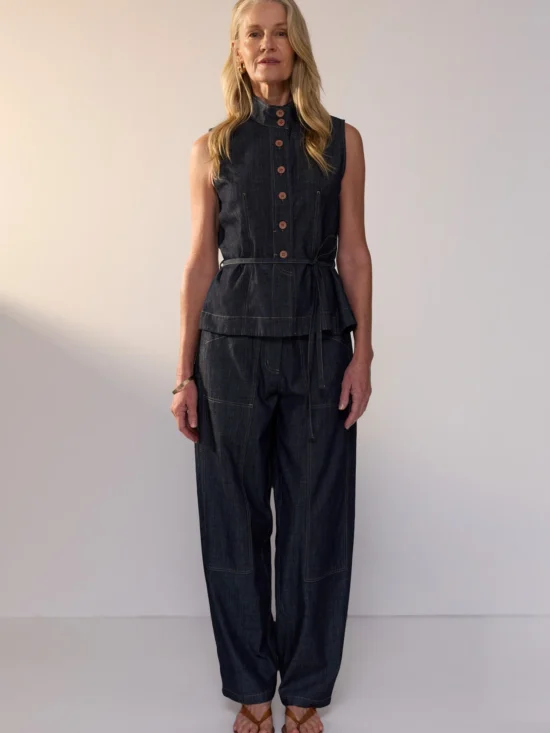 Ozzy Denim Top Ozzy Denim Barrel Pant 1