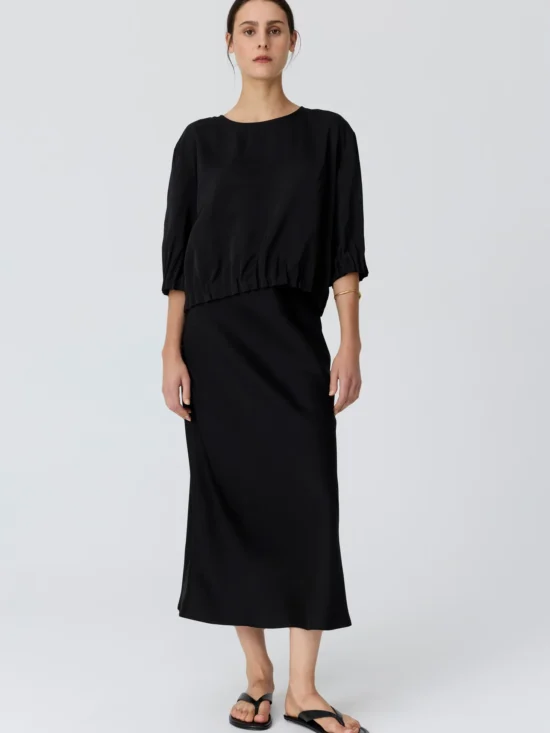 POL INNES BIAS SKIRT BLACK 1